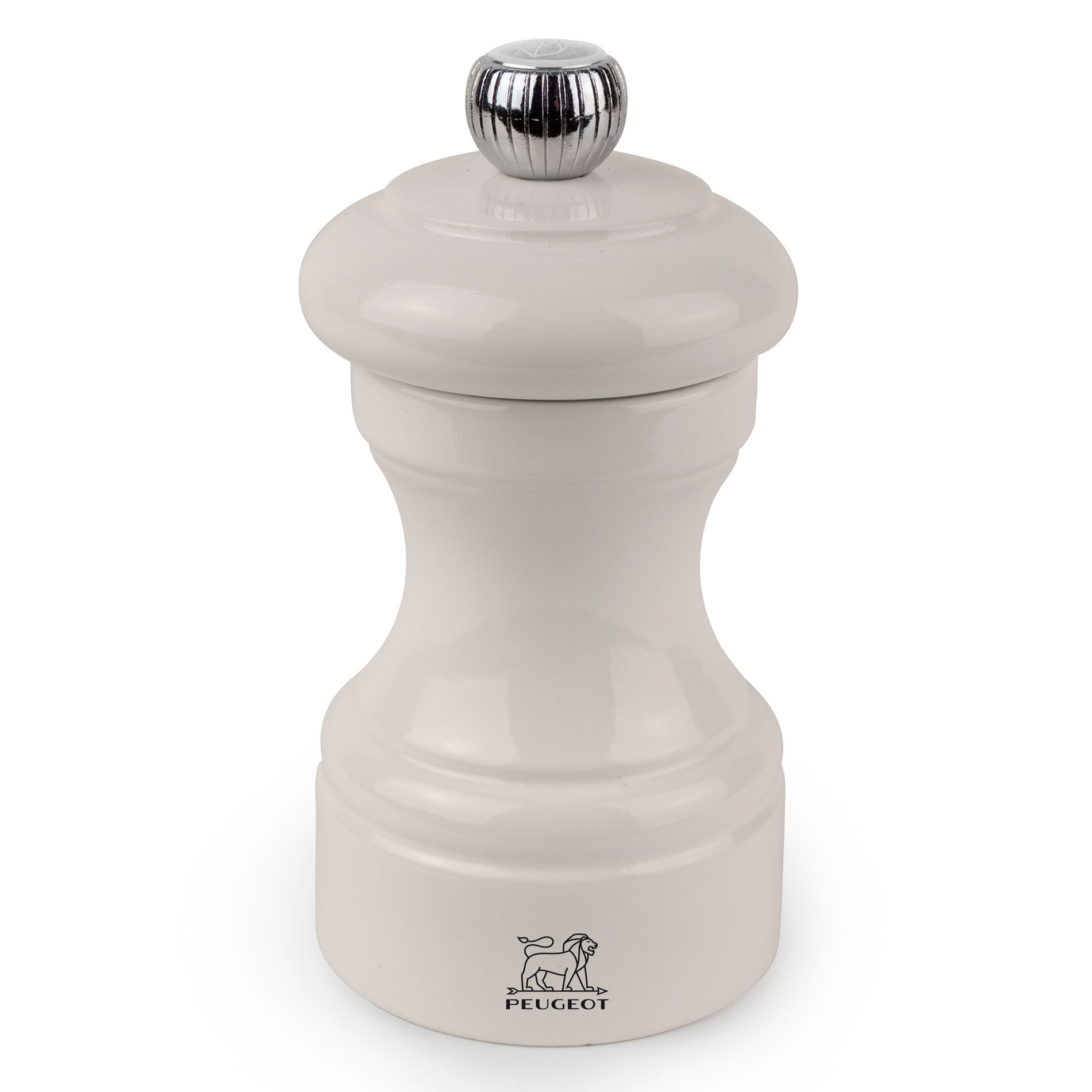 PEUGEOT Bistrorama Ivory Lacquer 10 cm krémový - dřevěný ruční mlýnek na sůl