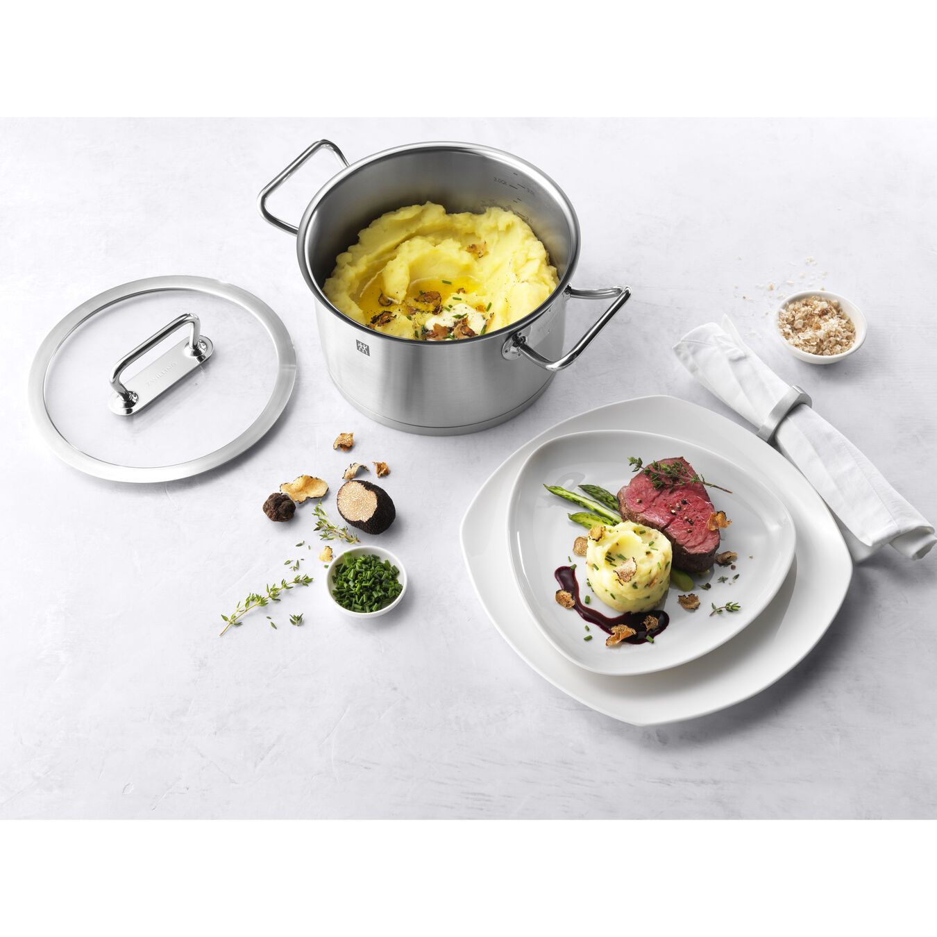 ZWILLING Pro - sada 5 nerezových hrnců s pokličkami