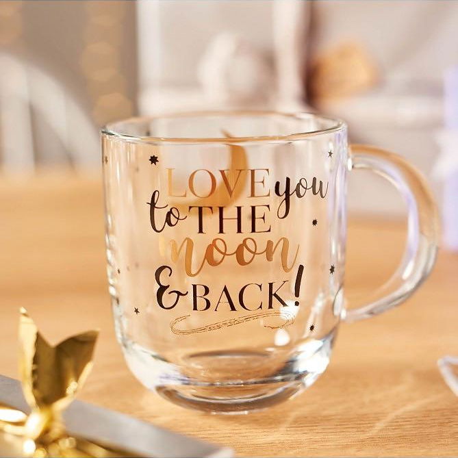 Skleněná sklenica na kávu a čaj LEONARDO EMOZIONE LOVE YOU 400 ml