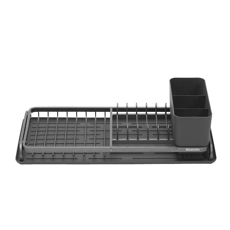 BRABANTIA Wett tmavě šedý 46,3 x 20 cm (117268) – plastový odkapávač na nádobí