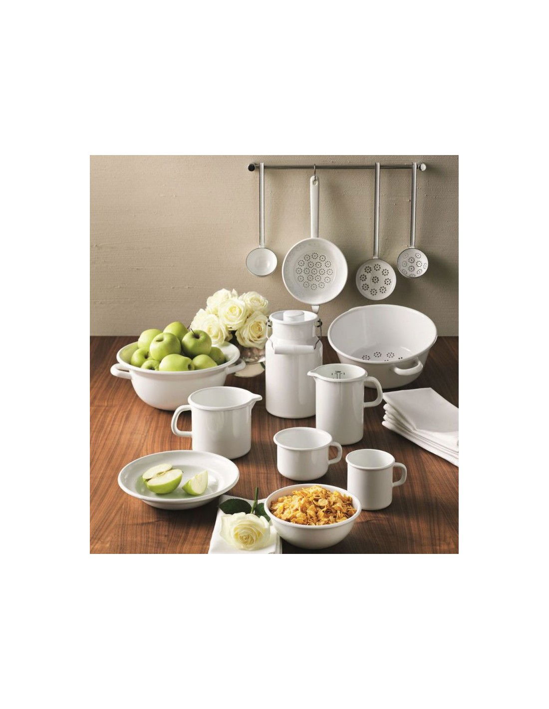 RIESS Classic Weiss 4,5 l - smaltovaný hrnec s poklicí