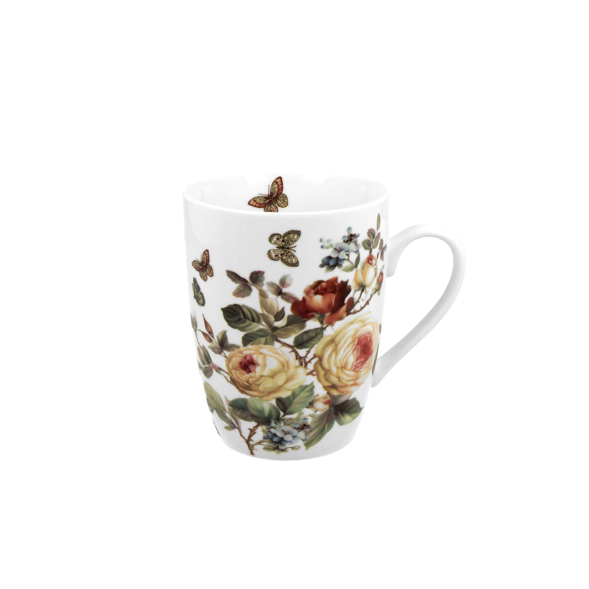 Porcelánový hrnek DUO ROMANTIC ZAHRA BÍLÝ 380 ml