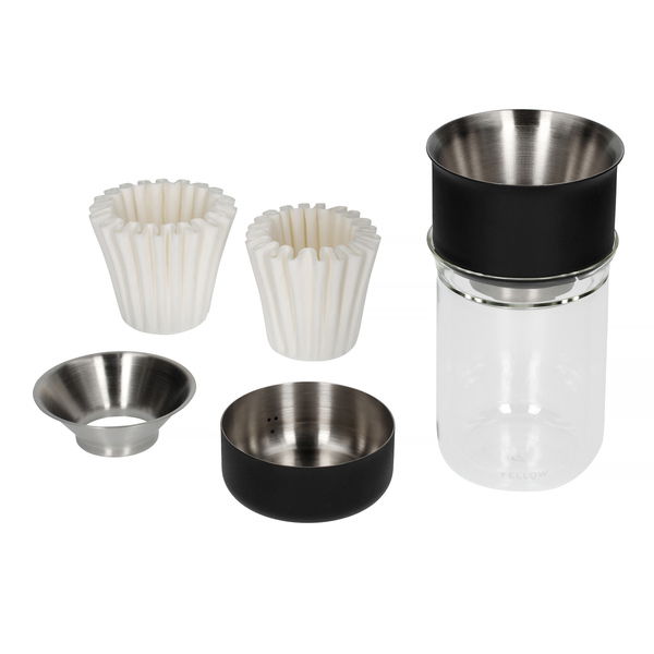 FELLOW Stagg X Pour-Over Set - kávový dripper se sklenicí a filtry
