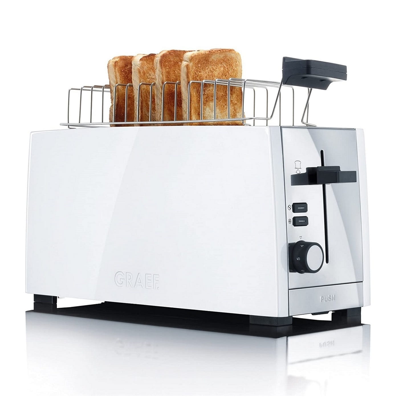 GRAEF Chef''s Line To 101 1380 W - toster / opiekacz do kanapek elektryczny ze stali nierdzewnej