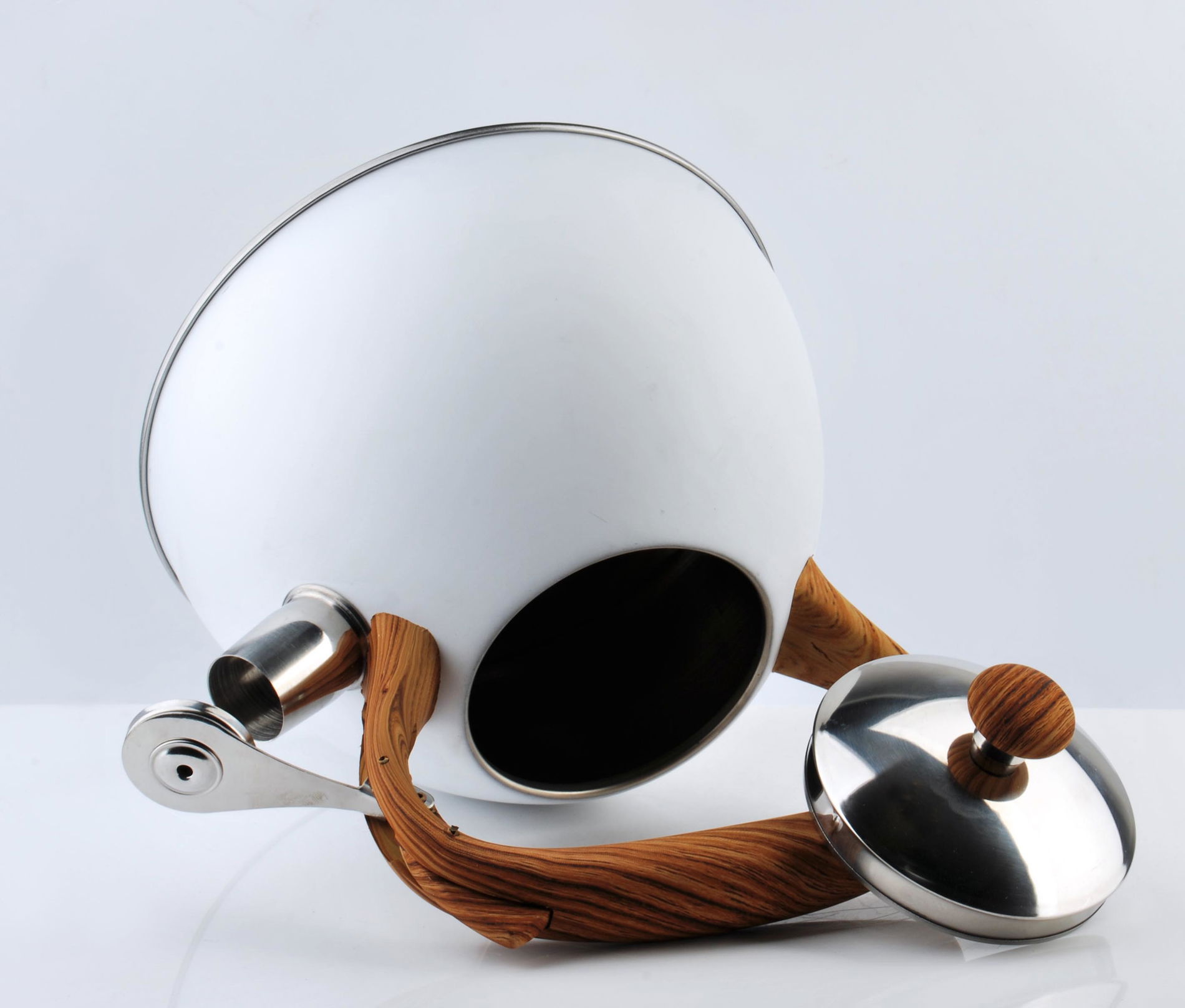 COOKINI MODERN WHITE 3 l nerezová konvice s píšťalkou
