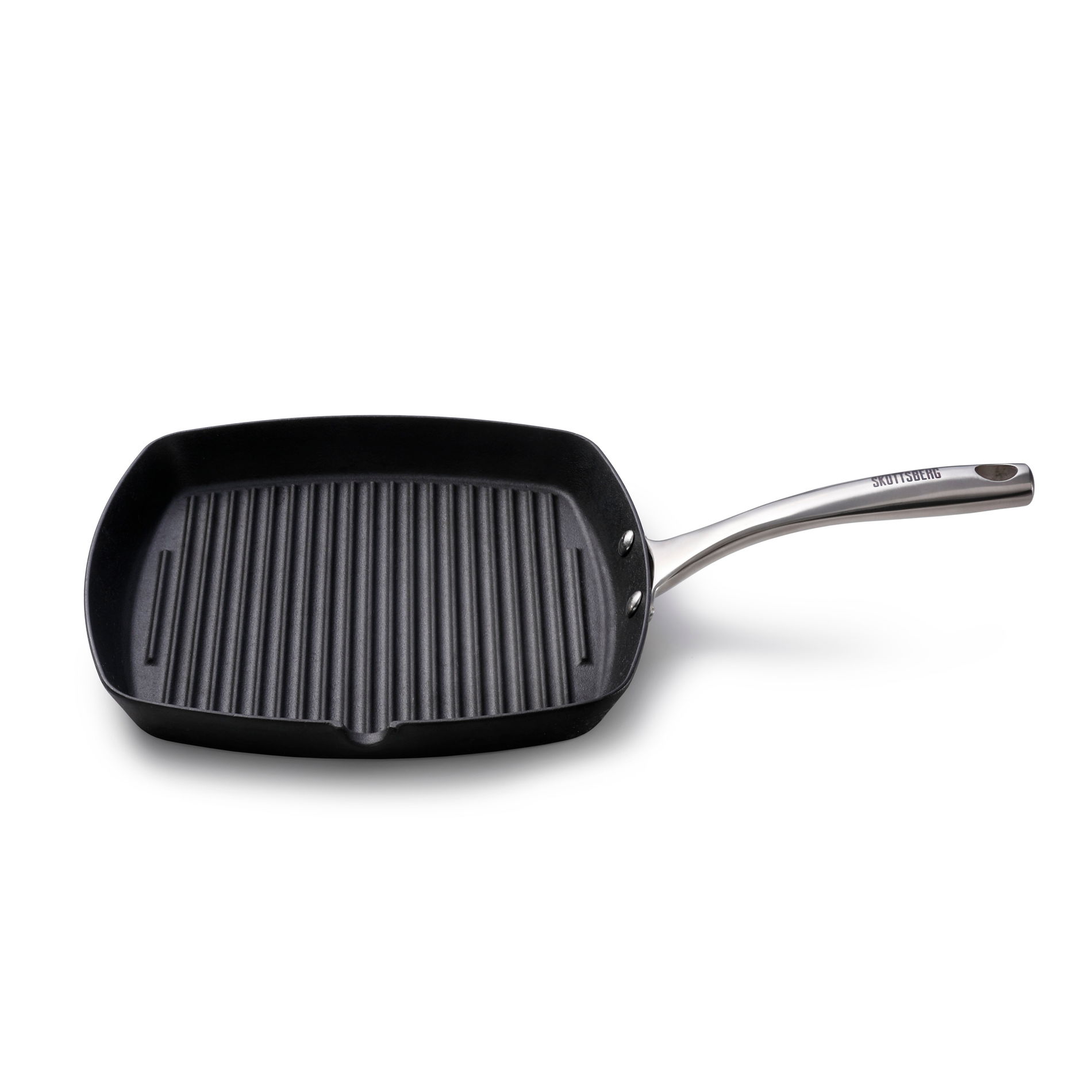 SKOTTSBERG Cast Iron 28 x 28 cm - nelepící železná grilovací / ohnišťová pánev