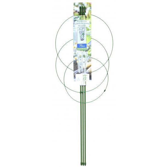 Podpera pre kvety a rastliny kovová kruhová GREEN UNIVERSAL ZELENÁ 75 cm