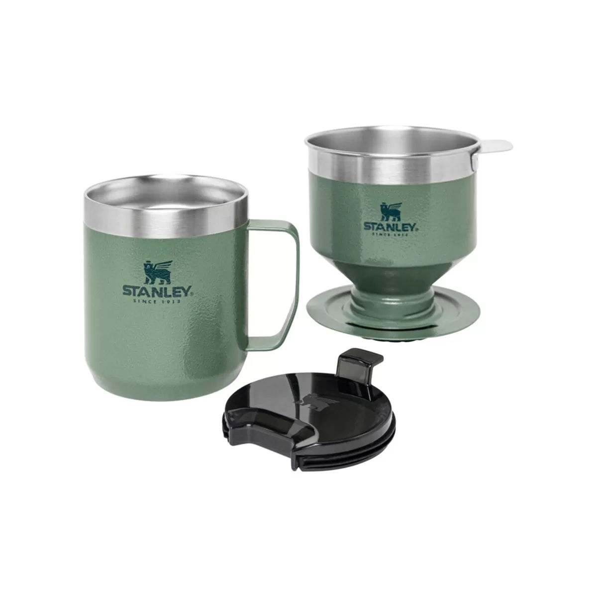 STANLEY Classic zelený – nerezový dripper/filtr na kávu s hrnkem