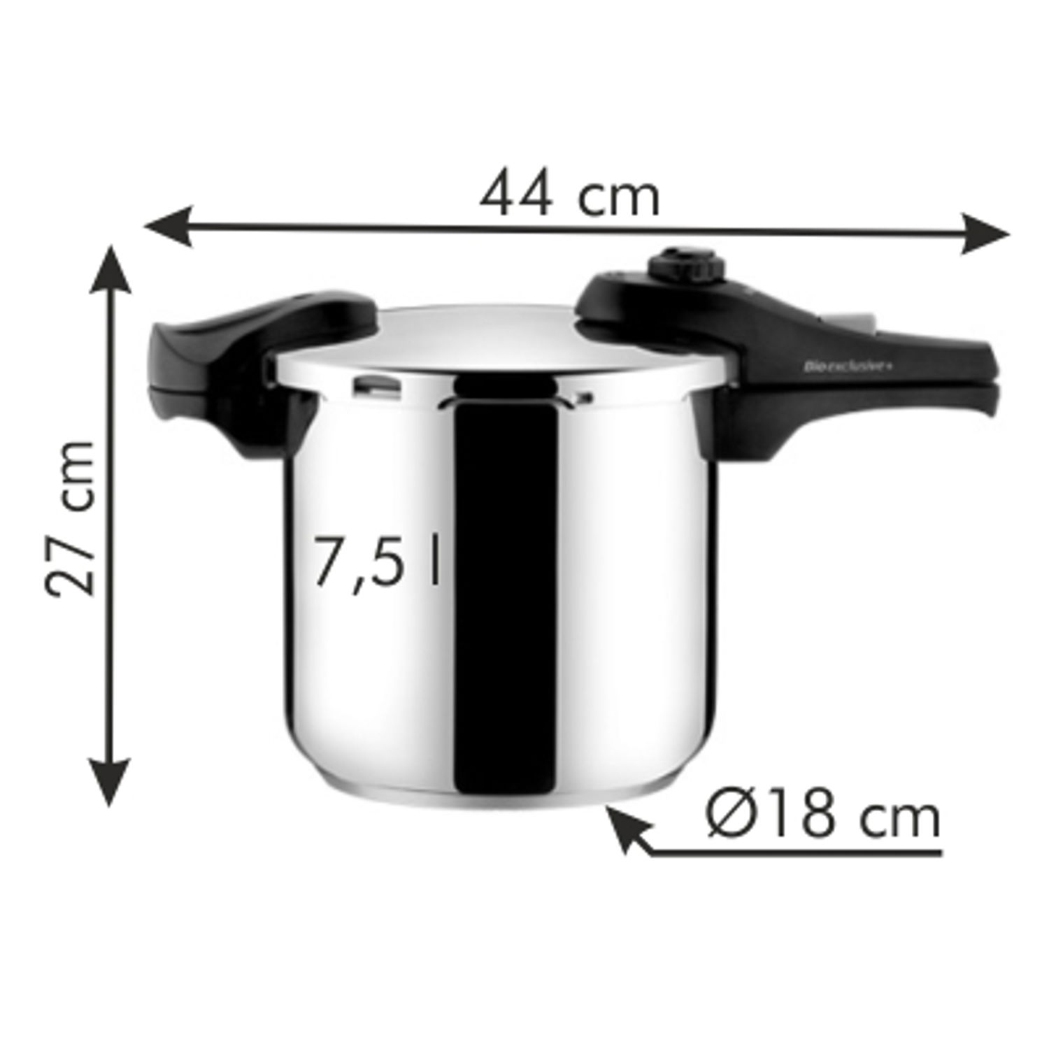 TESCOMA Bio Exclusive 7,5 l - tlakový hrnec