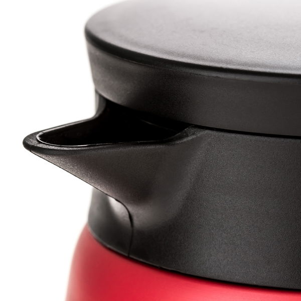 HARIO V60-02 Insulated Stainless Steel Server 0,6 l červená - konferenční nerezová termoska na čaj a kávu