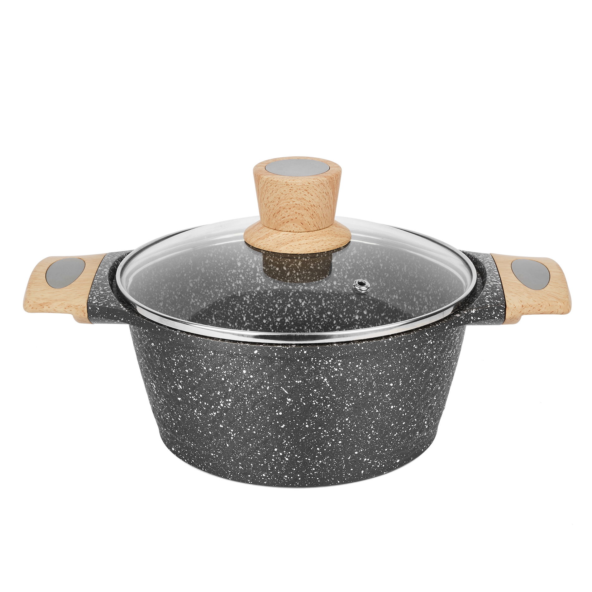 Hliníkový hrniec so vekom STARKE PRO ASHEN GRANITE 4,2 l