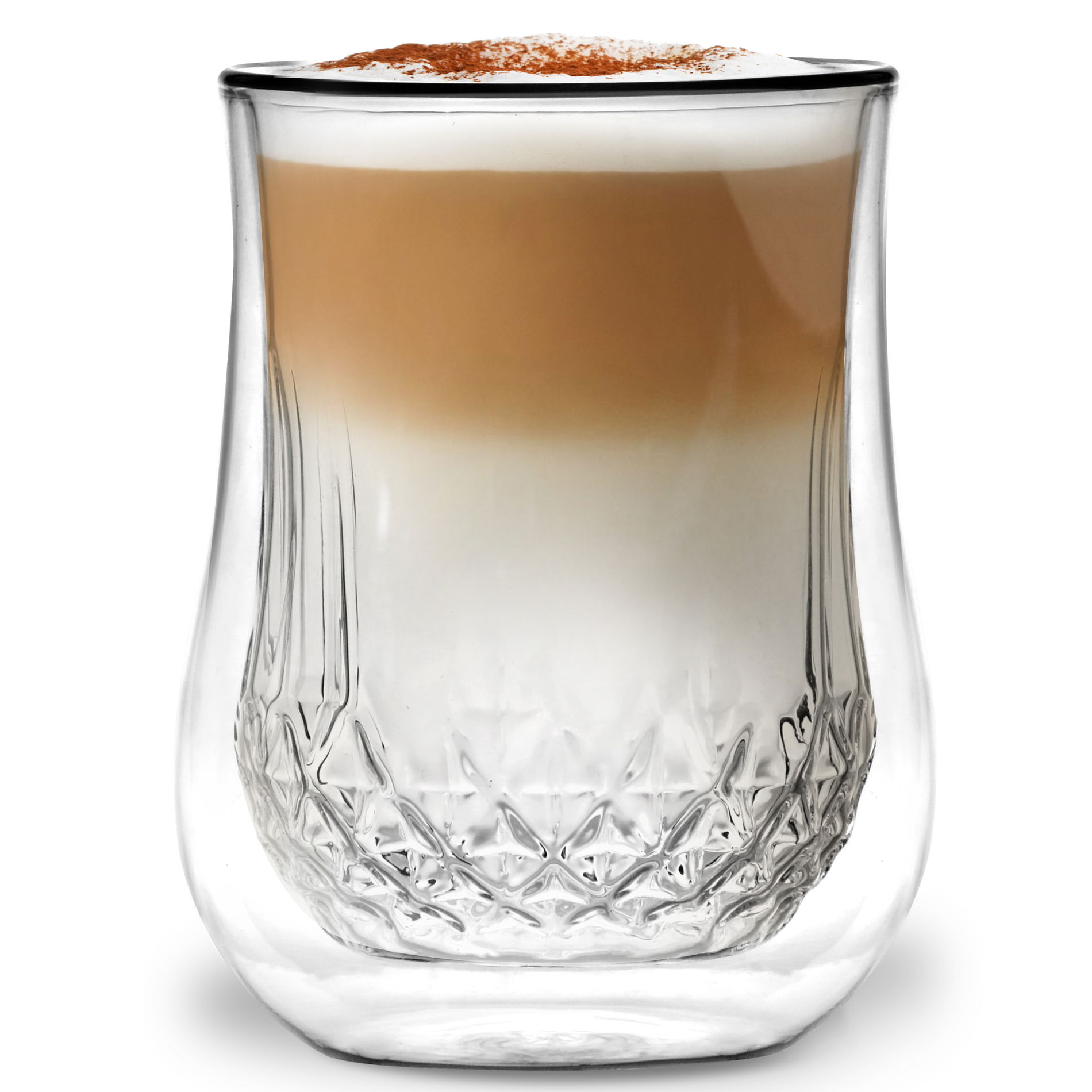 VIALLI DESIGN Diamante 300 ml -  dvoustěnná skleněná termo sklenice na kávu a čaj