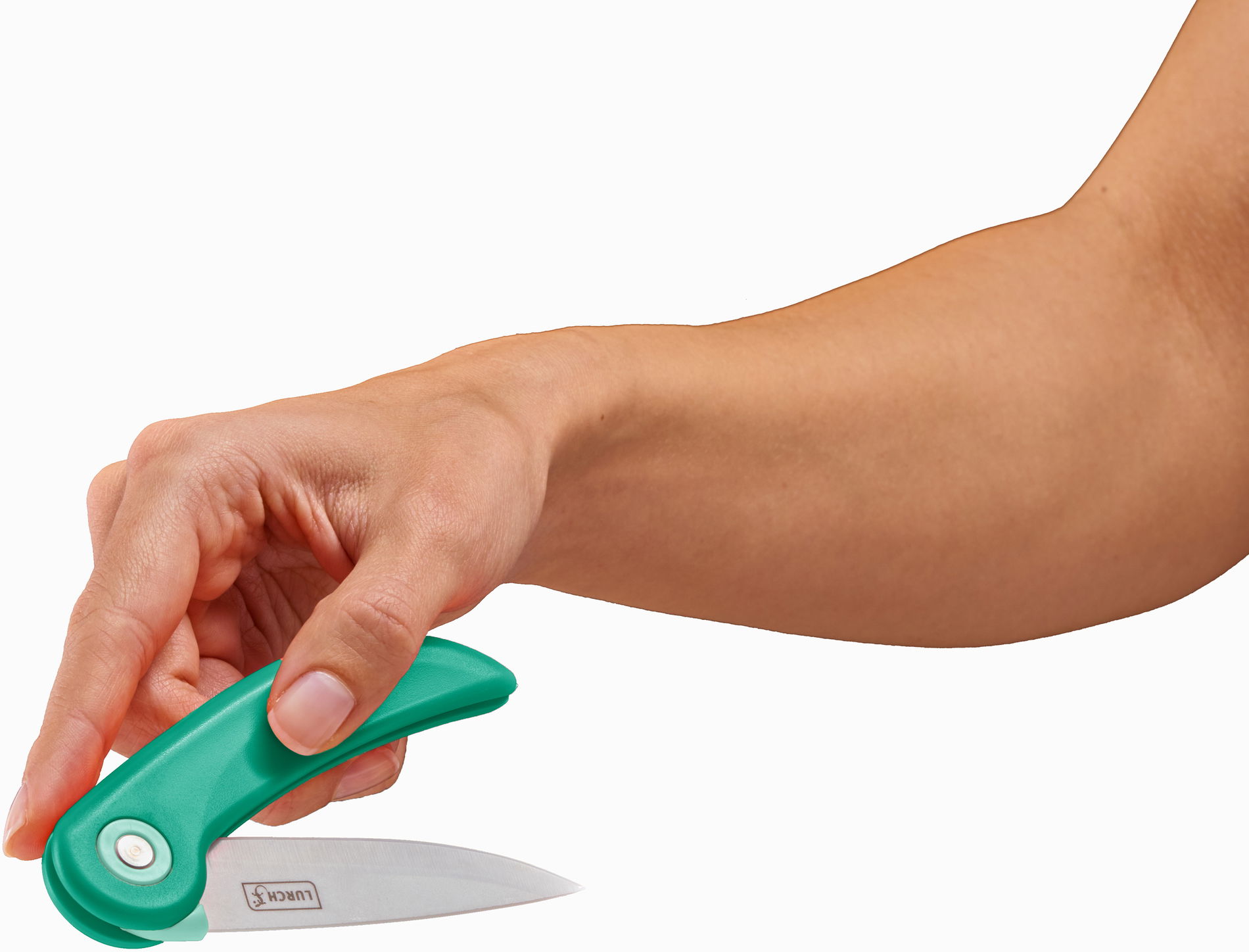 LURCH 7,5 cm zelený - skládací univerzální keramický nůž