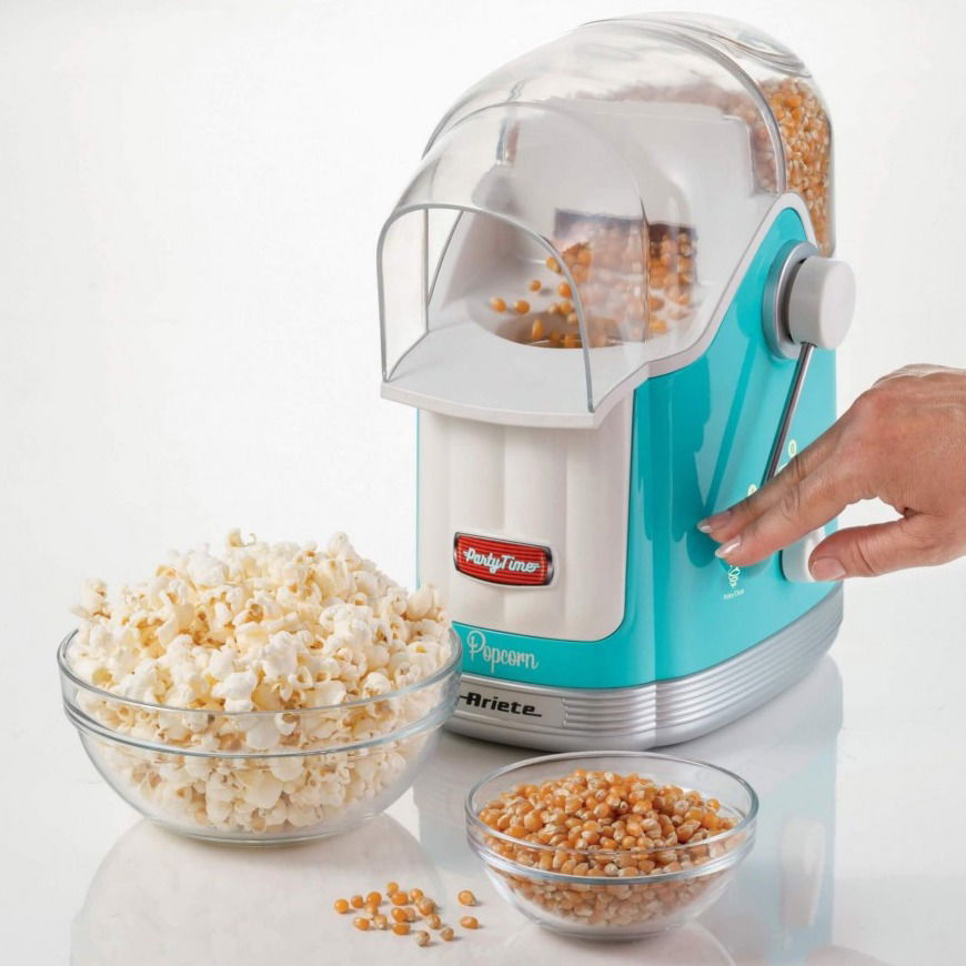 ARIETE Party Time Popcorn Popper Top 1100 W tyrkysová - popcornovač