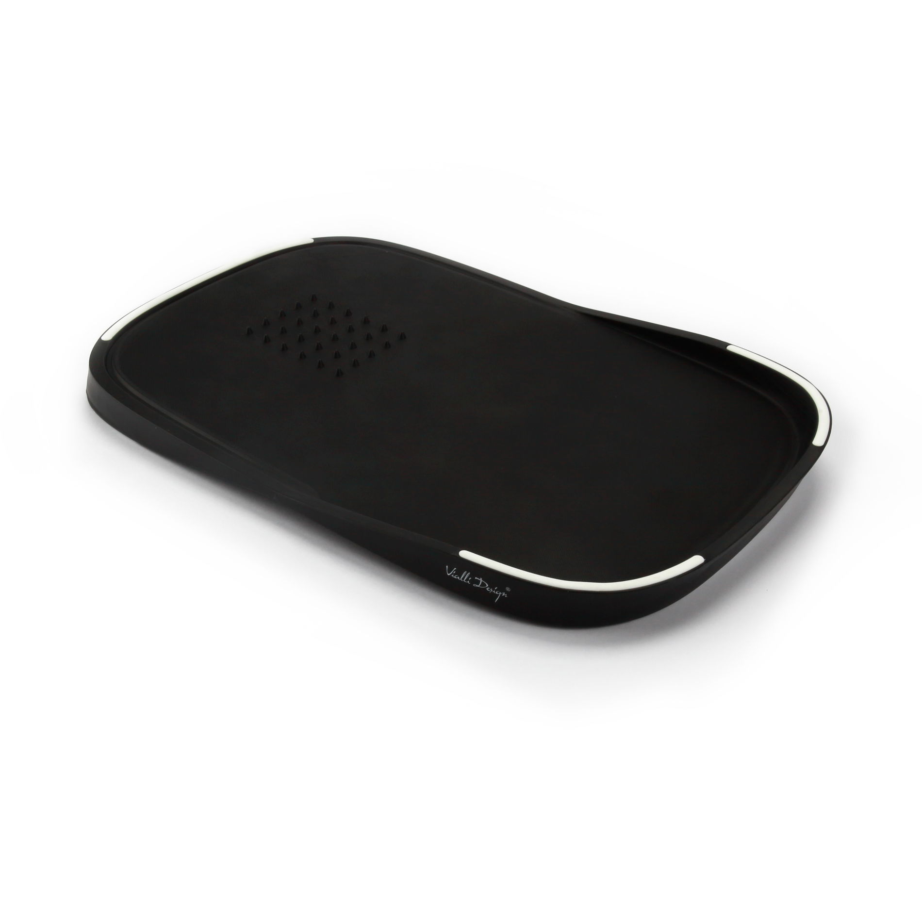 VIALLI DESIGN Livio 36,5 x 24,5 cm czarna - deska do krojenia plastikowa