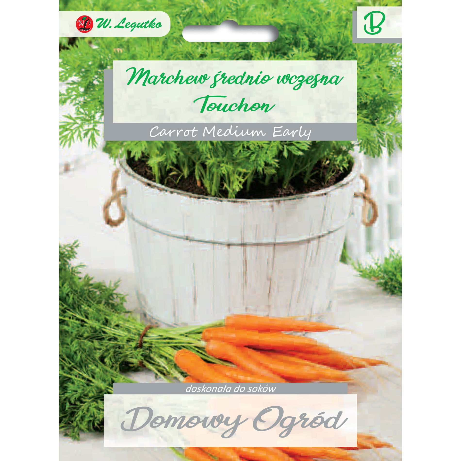 Nasiona marchewki średnio wczesnej W. LEGUTKO TOUCHON DOMOWY OGRÓD 5 g Nasiona marchewki średnio wczesnej W. LEGUTKO TOUCHON DOMOWY OGRÓD 5 g