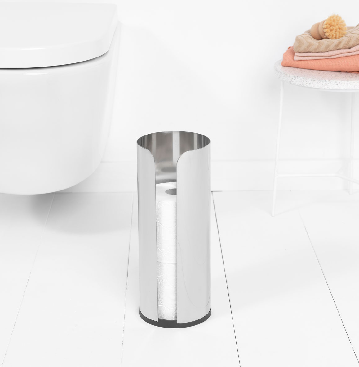 BRABANTIA ReNew mat - stojak na papier toaletowy ze stali nierdzewnej