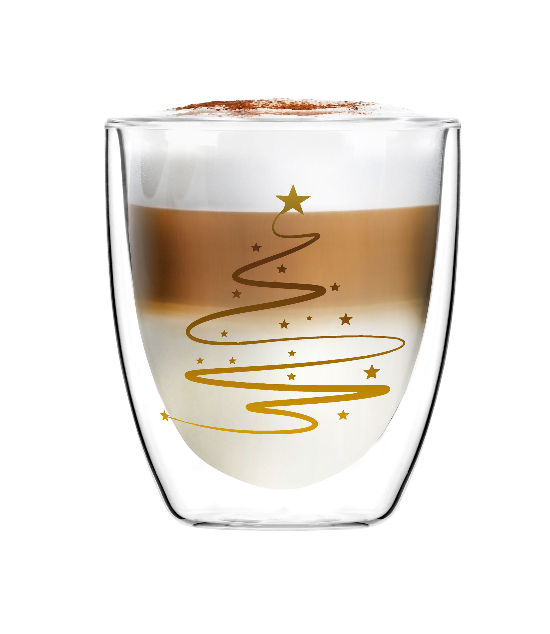 VIALLI DESIGN Amo X-mass 320 ml 2 ks. - termické sklenice na kávu a čaj s dvojitými skleněnými stěnami