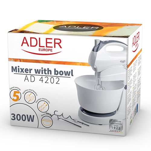 ADLER Pulse 7 dílů 300 W bílý – kuchyňský mixér s mísou