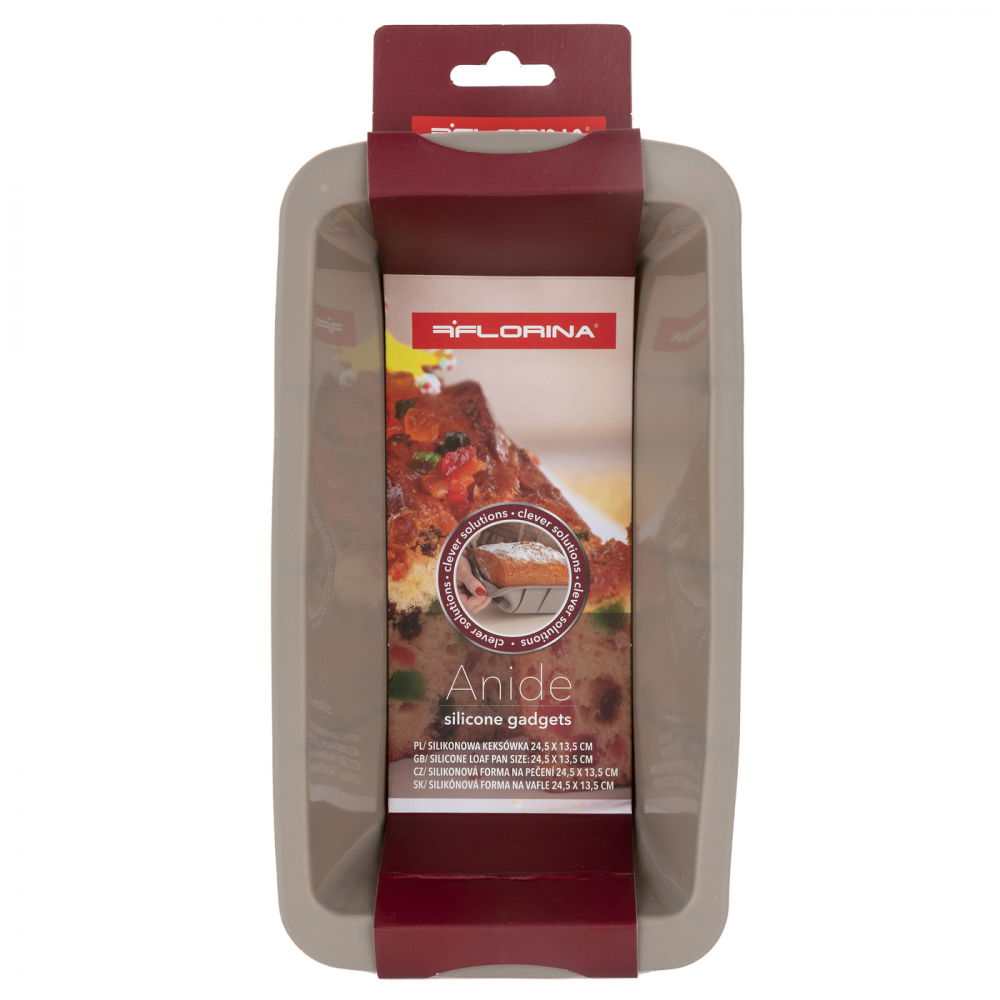 FLORINA ANIDE BRONZOVÁ silikonová forma na chléb 24,5 x 13,5 cm