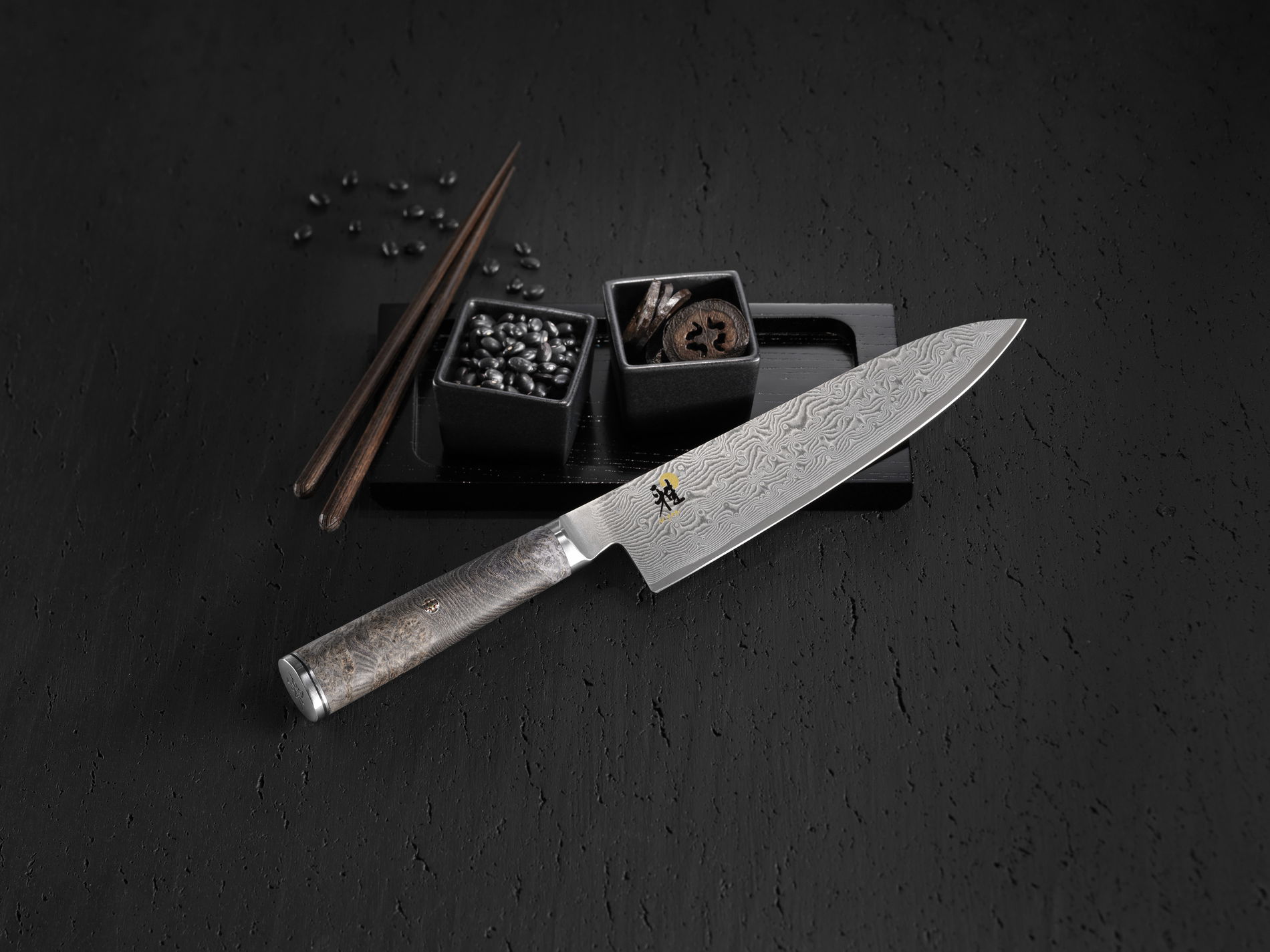 MIYABI 5000MCD 67 20 cm tmavě hnědý - nůž z oceli Gyutoh