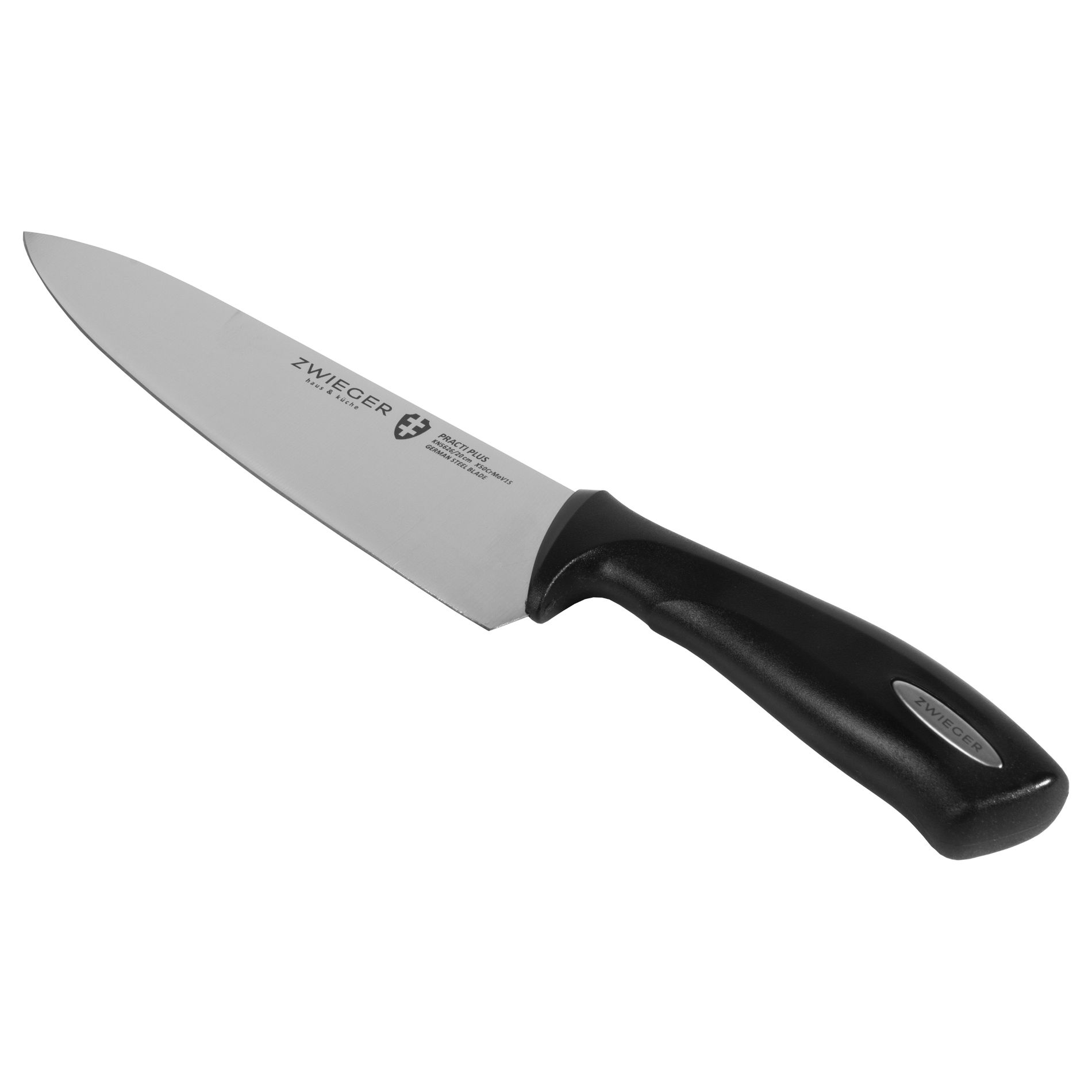 ZWIEGER Practi Plus černý 20 cm - nůž šéfkuchaře z nerezové oceli