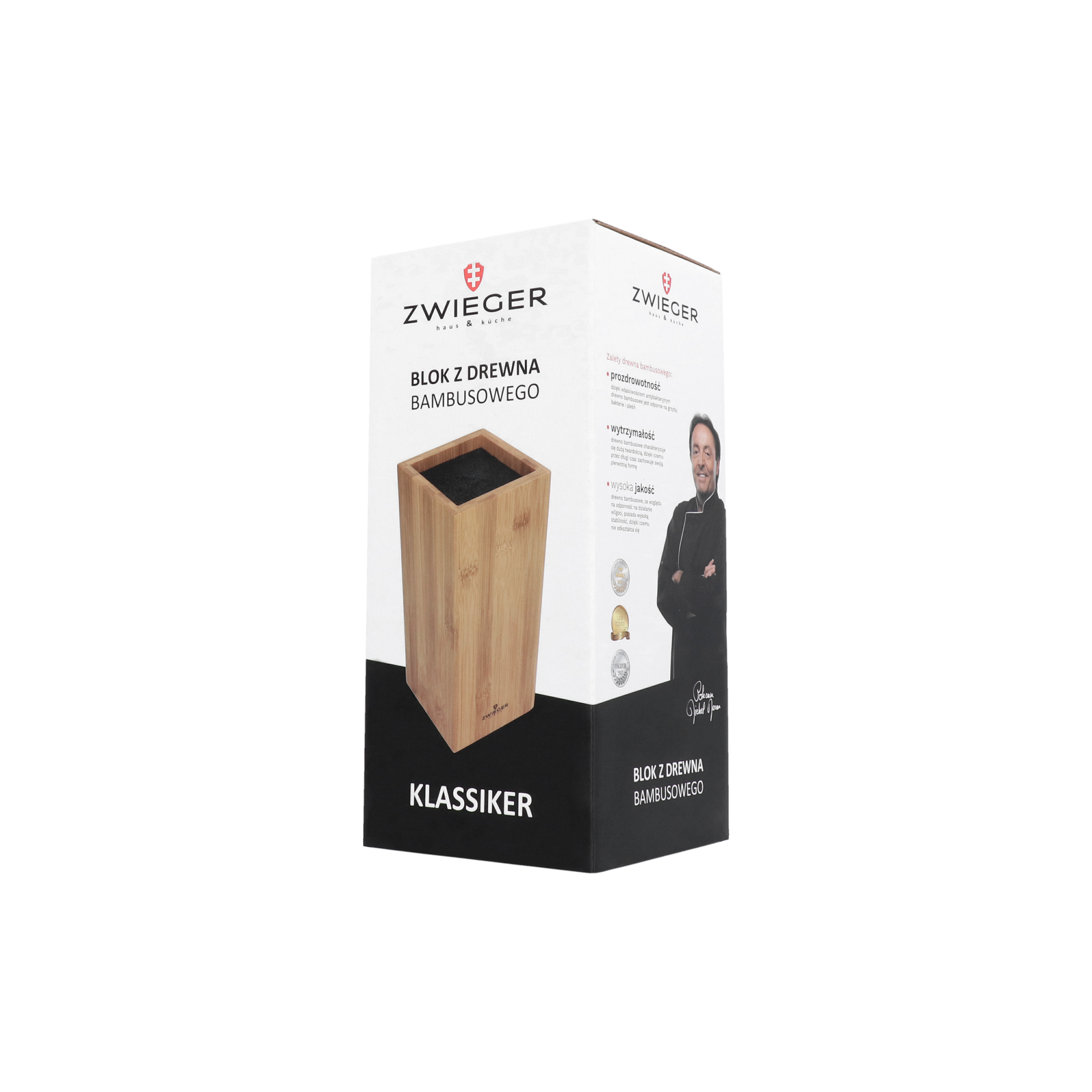 ZWIEGER Klassiker - dřevěný držák na nože