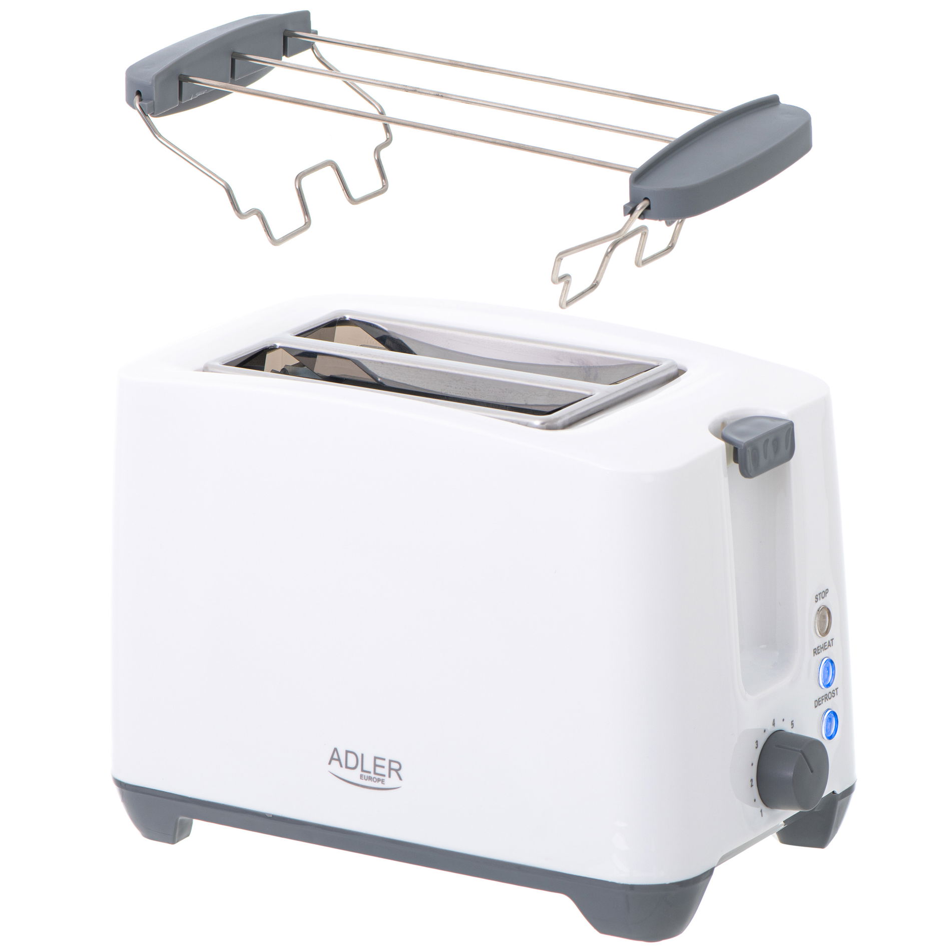 ADLER 1000 W - elektrický topinkovač / sendvičovač
