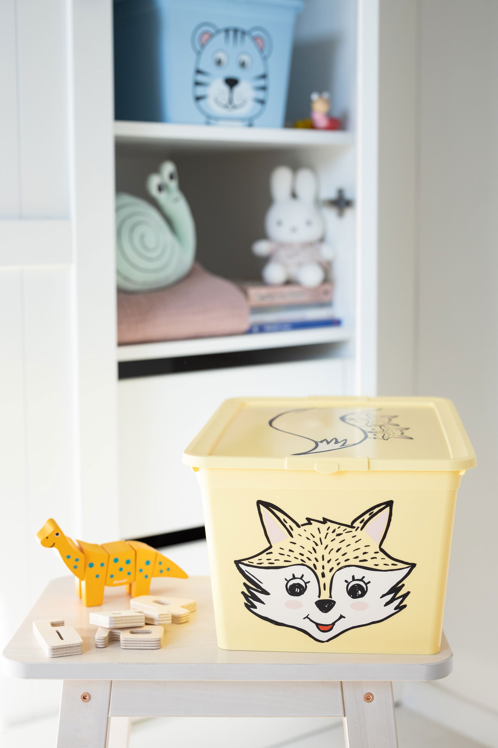 BRANQ X Box Animal 38,5 x 28 cm - nádoba na hračky s viečkom