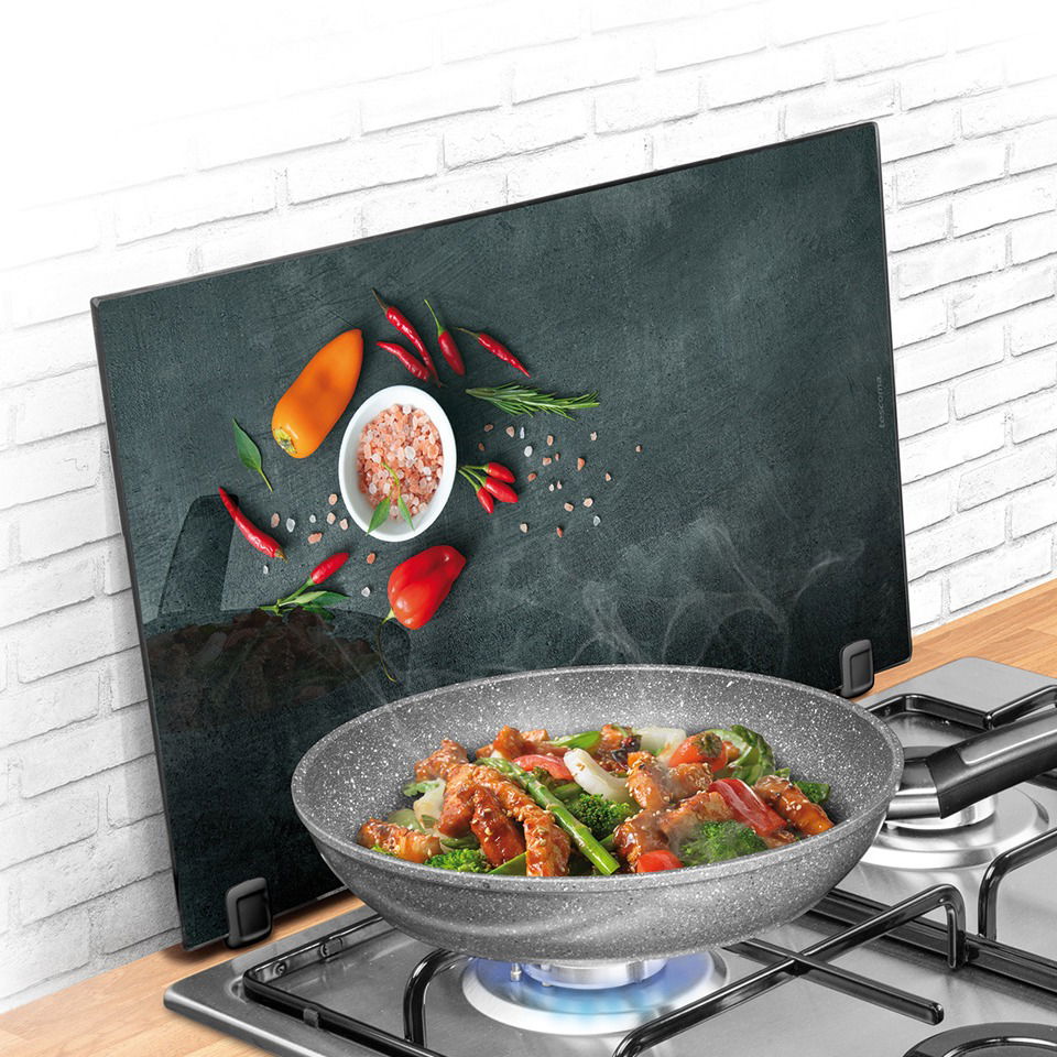 TESCOMA Online Chilli 30 x 52 cm - ochranná deska na sporák