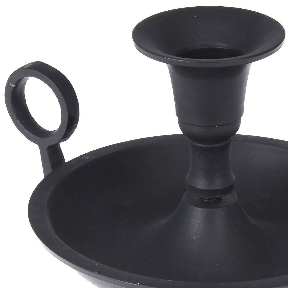 Hliníkový svícen CANDLESTICK OLDFASHIONED BLACK