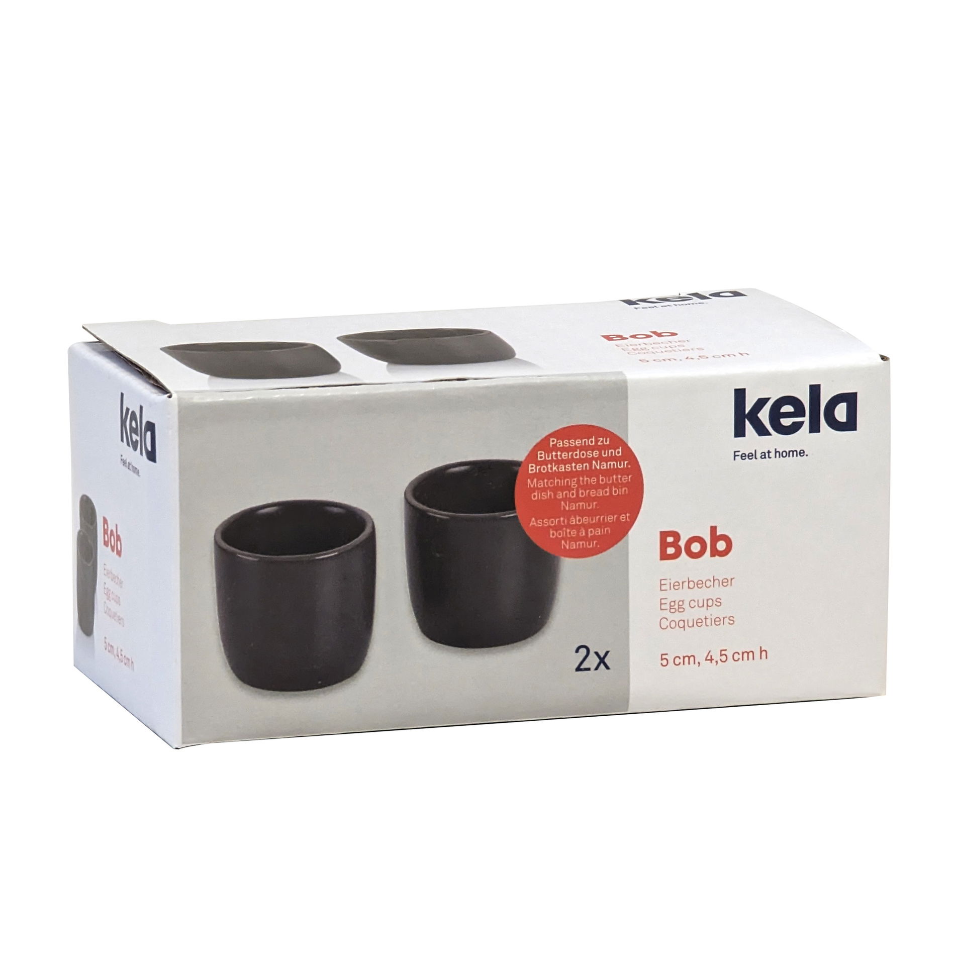 KELA Bob 2 ks - porcelánové poháre na vajcia