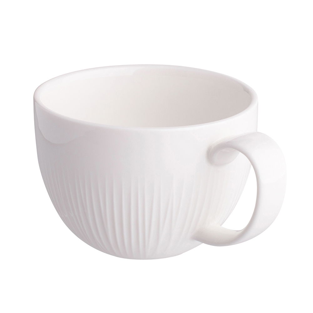 Filiżanka do kawy i herbaty porcelanowa ze spodkiem ALESSIA 250 ml