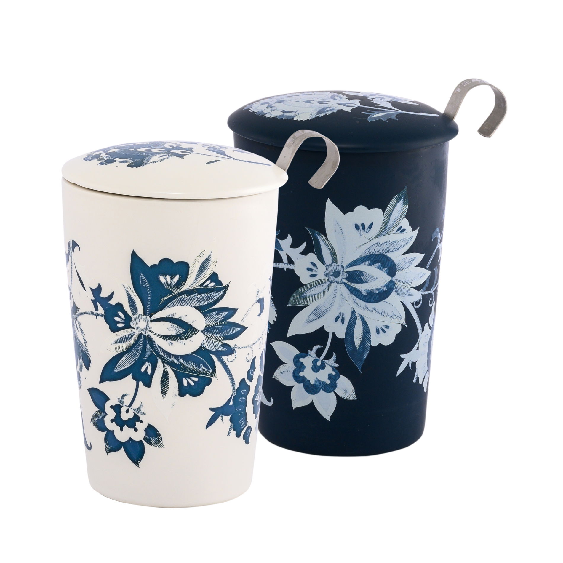 Porcelánový hrnek na sypaný čaj se sítkem a pokličkou EIGENART TEAEVE LUNA 350 ml