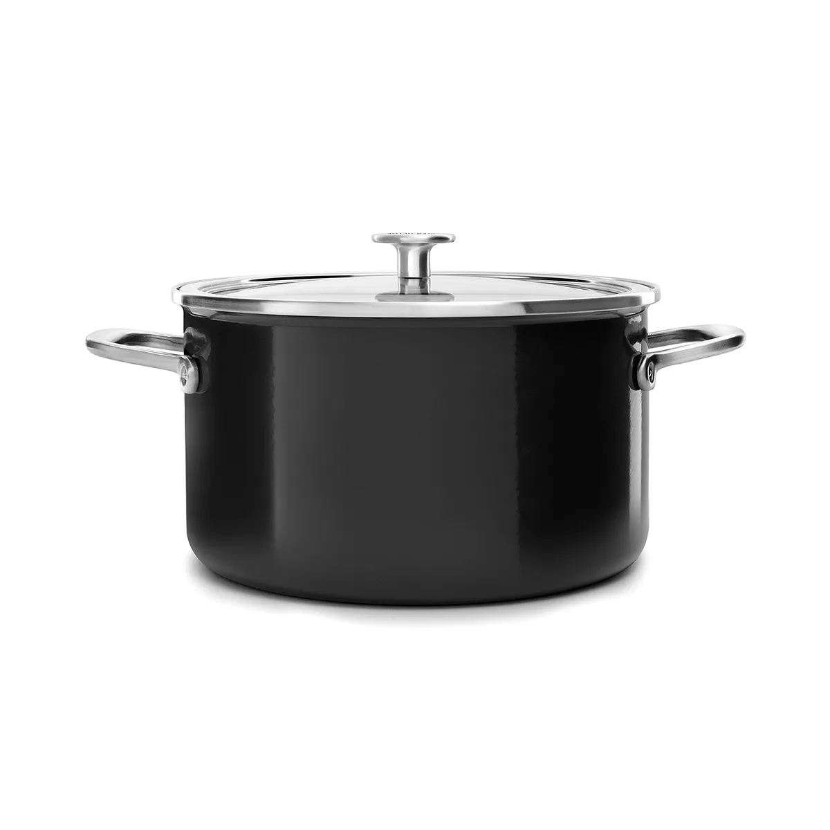 KITCHENAID Steel Core Enamel 6 l černý - smaltovaný hrnec s pokličkou