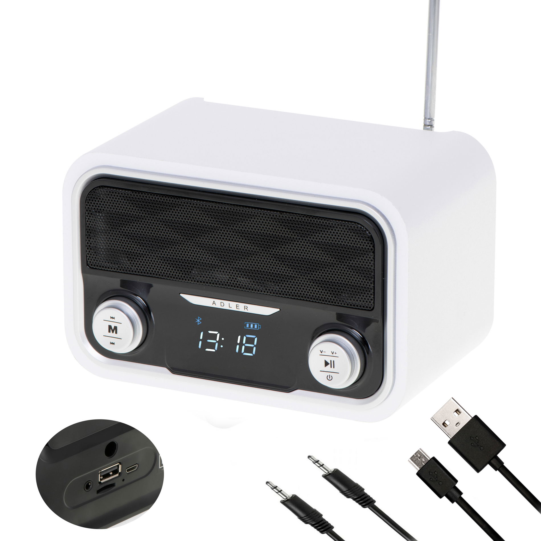 ADLER AD 1185 - přenosné rádio bluetooth