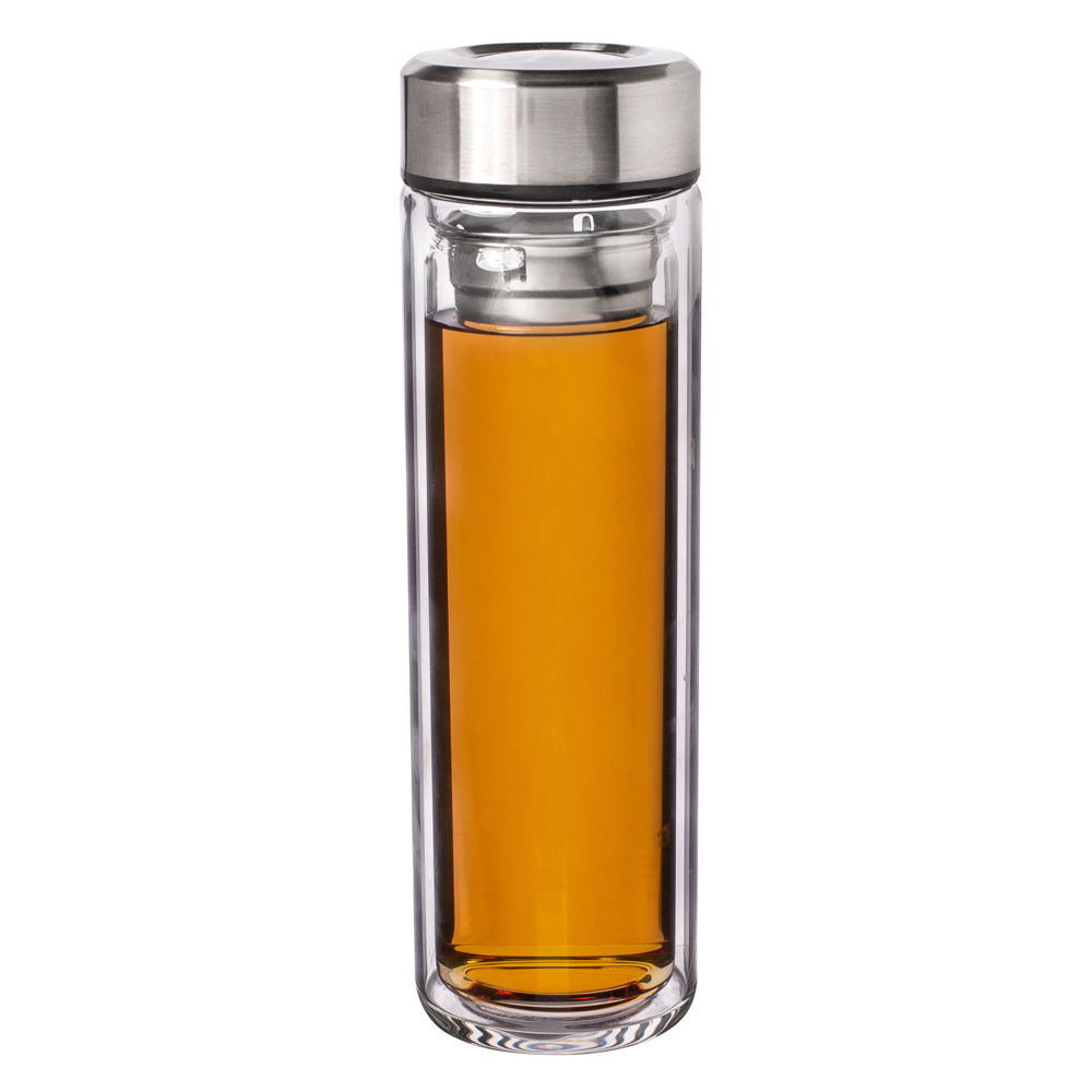 Skleněná termoska s čajovým infuzerem 0,4 l