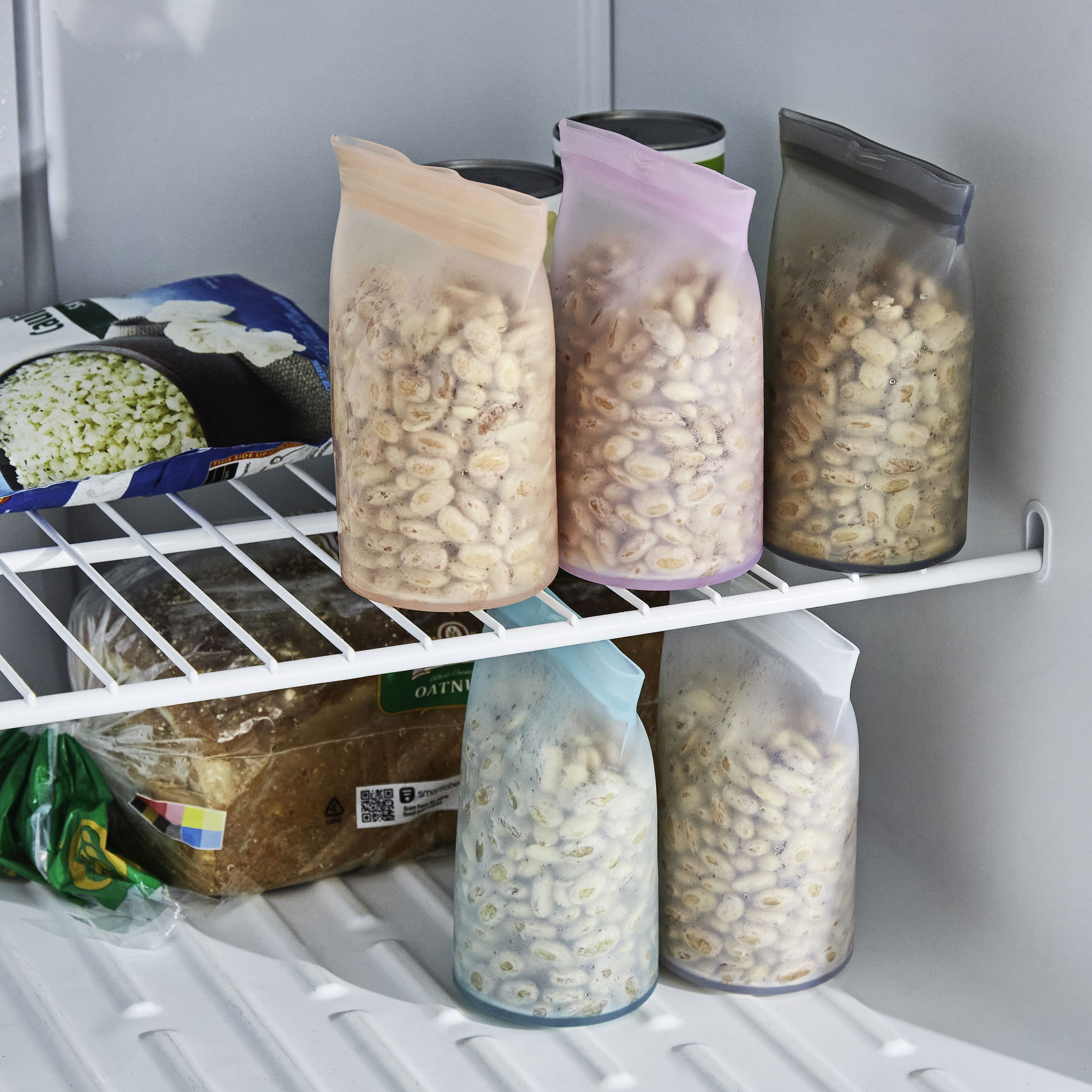 ZIP TOP Cups Levandule 0,71 l růžová - znovu uzavíratelný sáček na potraviny