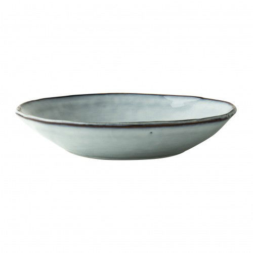 Hlboký keramický tanier ORGANIC HAND MADE MODRÝ 23,5 cm
