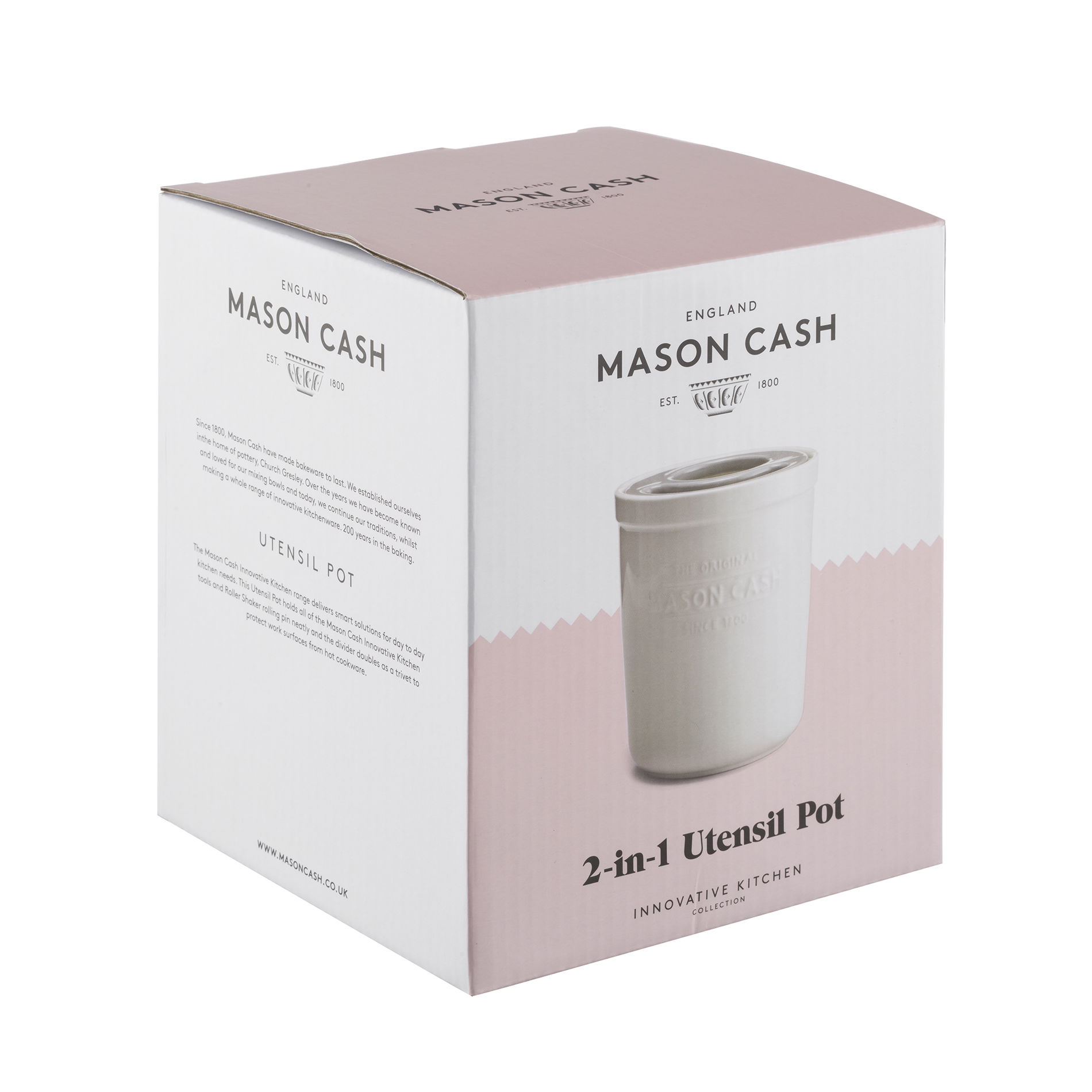 MASON CASH Innovative Kitchen biely - keramický držiak na kuchynské pomôcky