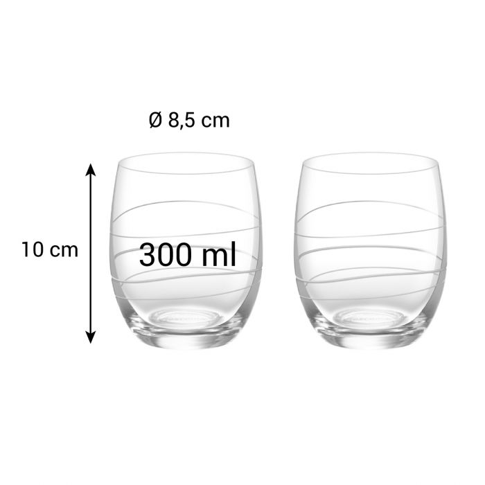 TESCOMA Uno Vino Vista 300 ml 2 ks – sklenice na vodu, limonádu a drinky