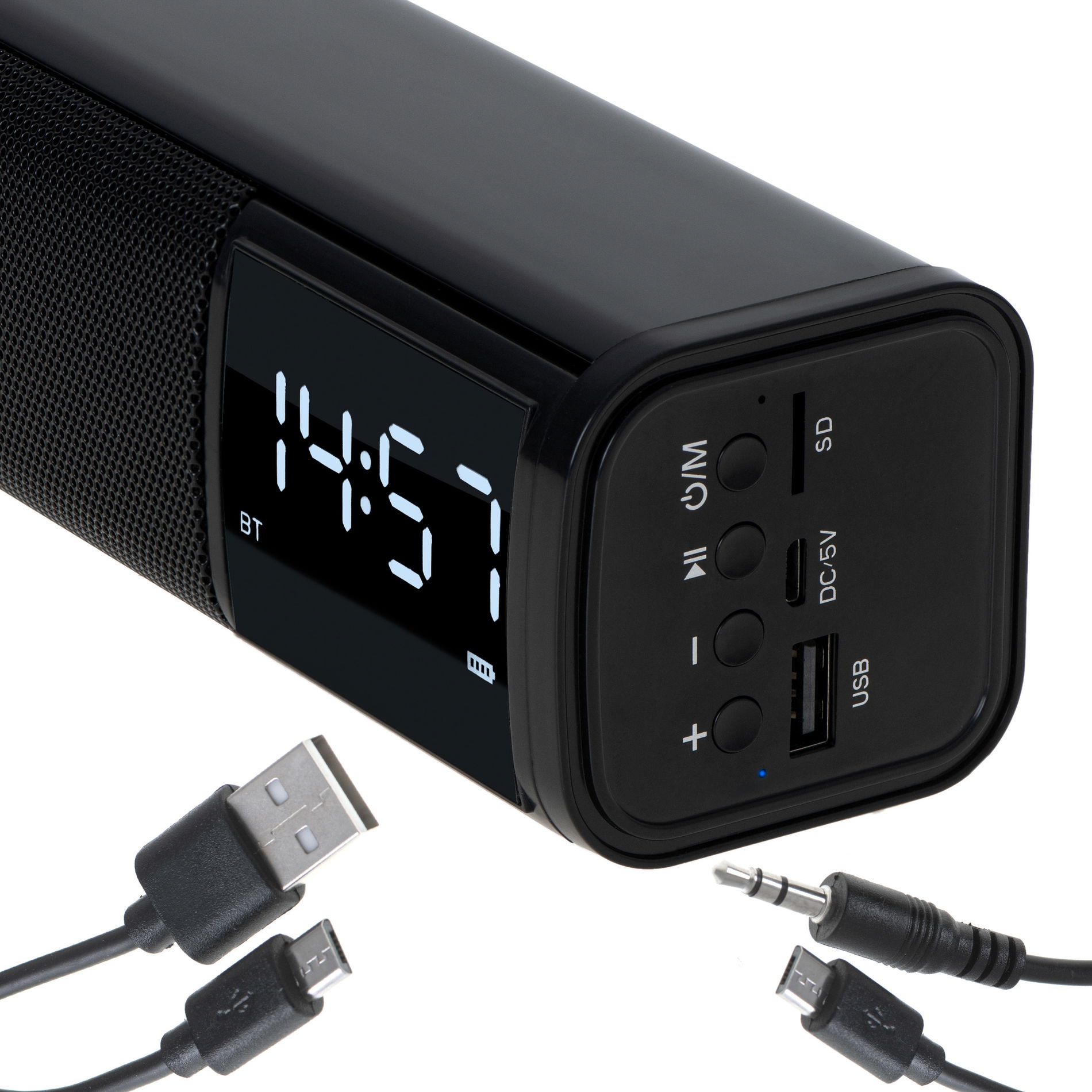 ADLER AD 1191 - głośnik bluetooth bezprzewodowy z budzikiem