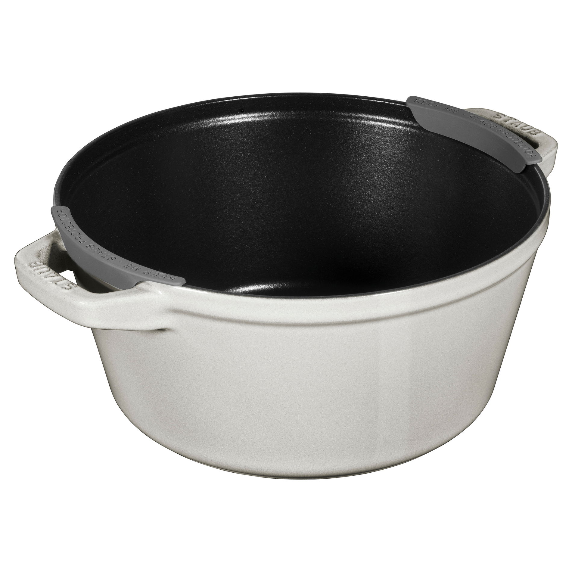 STAUB Cast Iron 4,2 l svetlosivý - železný hrniec s pokrievkou a panvicou