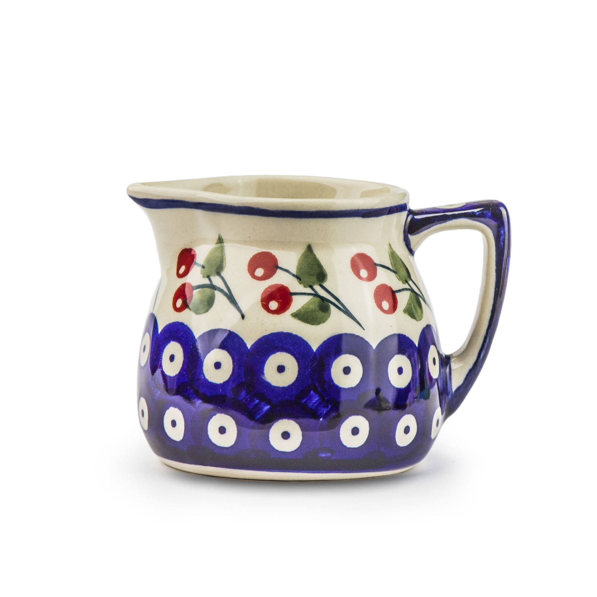 Mlékovar / Keramická konvička na mléko Manufaktura Bolesławiec 200 ml - dec. 70WI