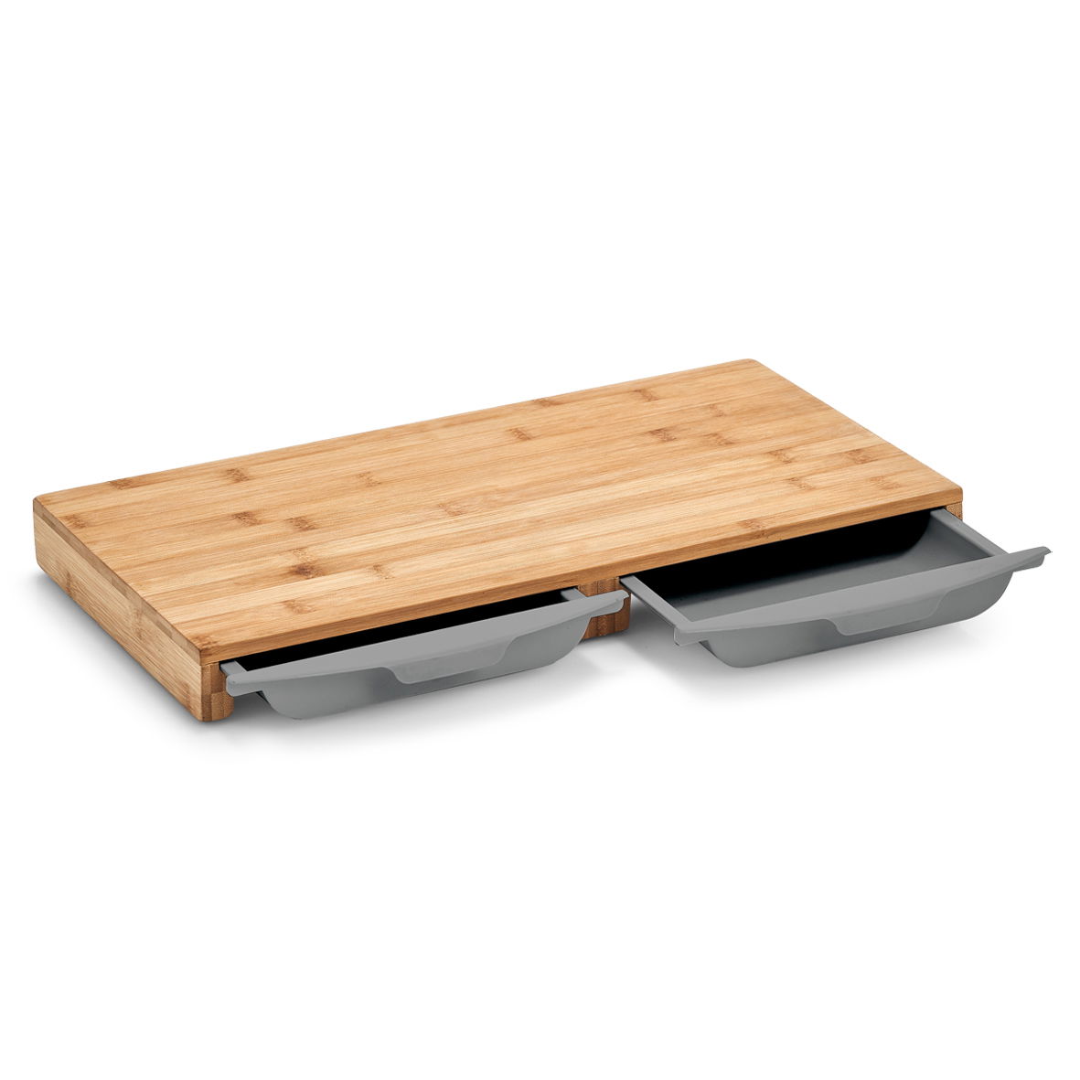 ZELLER Bamboo 50 x 28,5 cm - bambusové kuchyňské prkénko s nádobami na potraviny