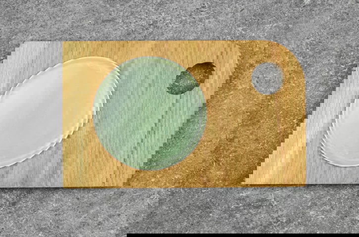 VERLO Stratos 26 x 16 cm - prkénko na servírování sýrů a občerstvení z dubového dřeva