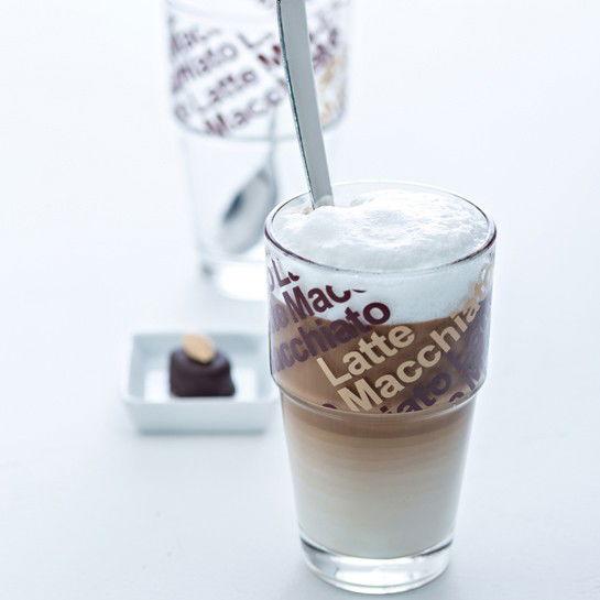 Skleněné sklenice na latte LEONARDO SOLO 2 ks