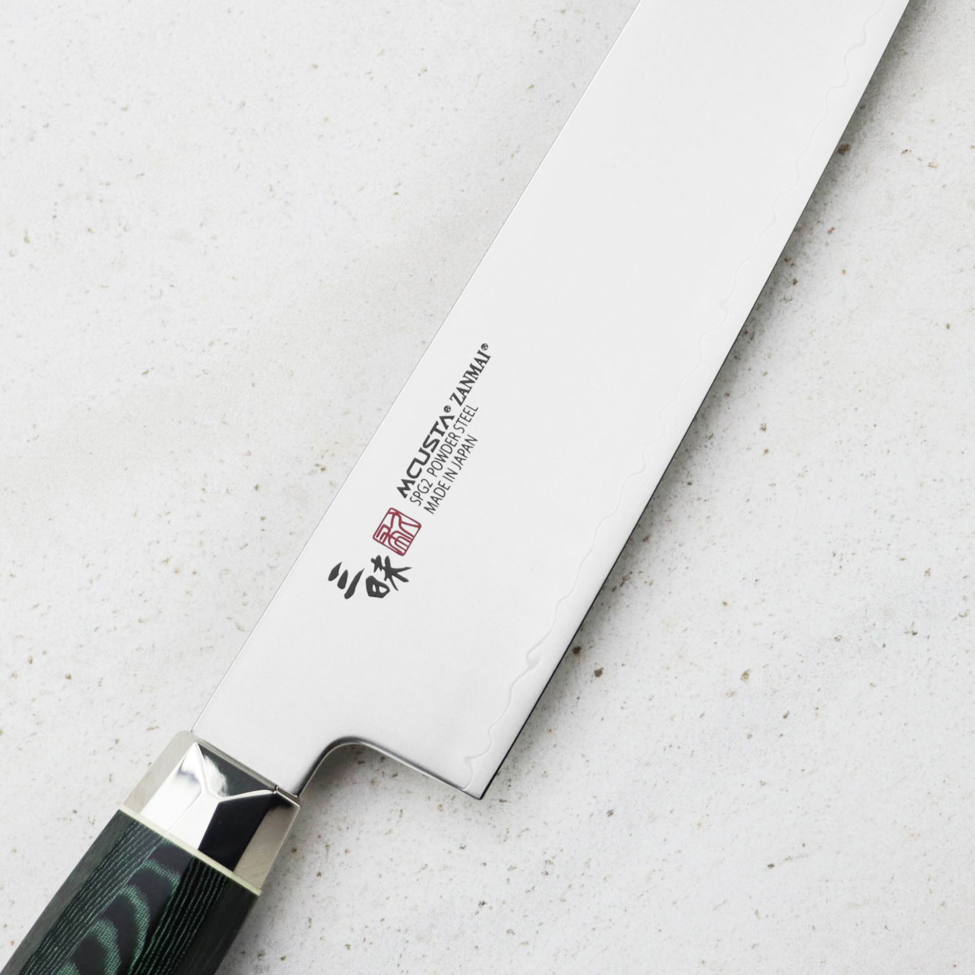MCUSTA Zanmai Green Revolution 23 cm - japonský nôž Kiritsuke z nehrdzavejúcej ocele