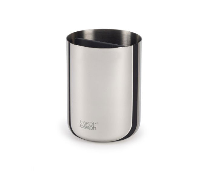 JOSEPH JOSEPH Easy Store Luxe - koupelnový pohár na zubní kartáčky z nerezové oceli
