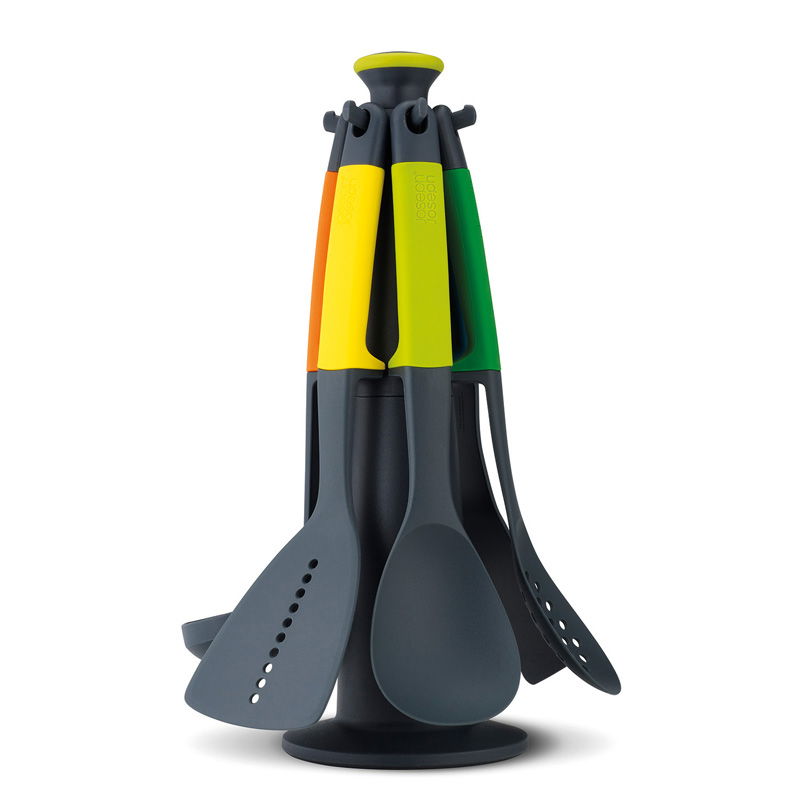 JOSEPH JOSEPH Elevate Nylon vícebarevné 6 ks (10118) - nylonové kuchyňské náčiní se stojanem